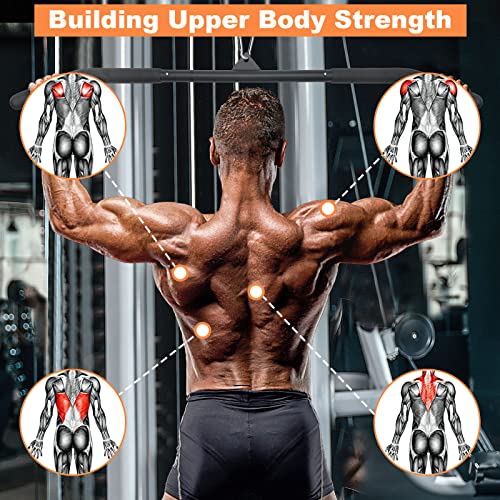 39.37 Inch LAT Pulldown Bar Attachment for Cable Machines