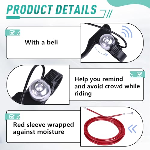 Kamrexi Brake Cable & Handle for Gotrax Electric Scooters GXL V2 Apex Pro XL