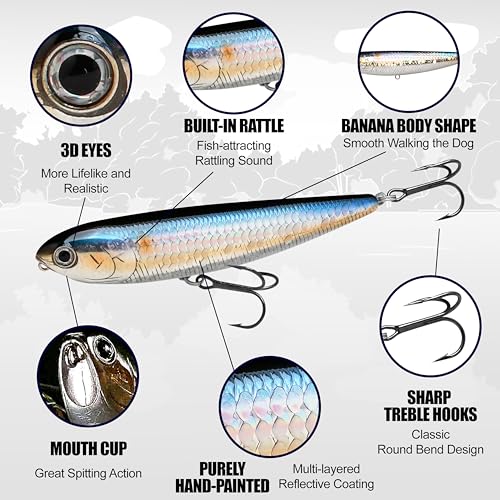 Lucky Craft Sammy 100 Topwater Walking the Dog Lure - 4" 1/2oz, 250 Chartreuse Shad / 100