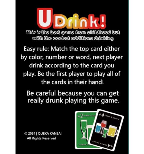 Adult Drinking Game Cards - Fun Party Game for Game Nights