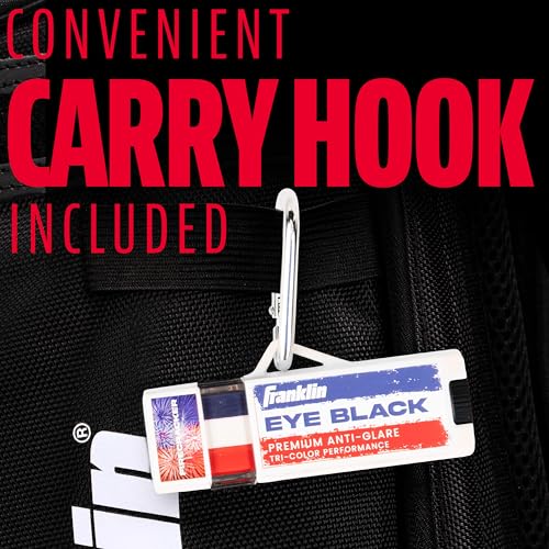 Franklin Sports Eye Black Stick - Red, White & Blue | Reduce Glare for Athletes