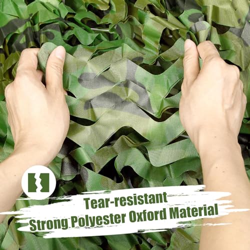 Camouflage Netting Roll - 4.9ft x 3.28ft Woodland Camo