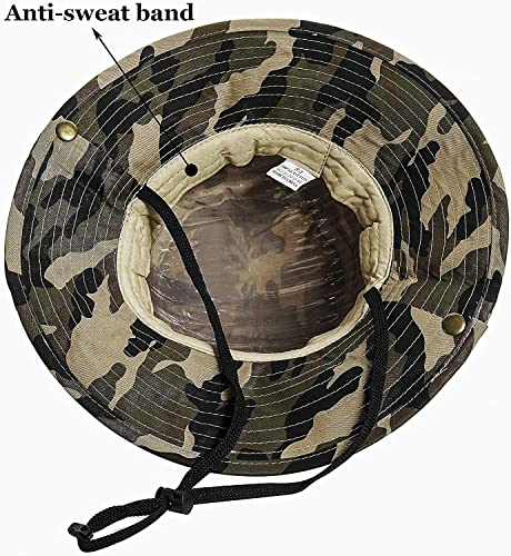 Boys' Camo Bucket Hat - Lightweight Sun Protection, 7-14 Years