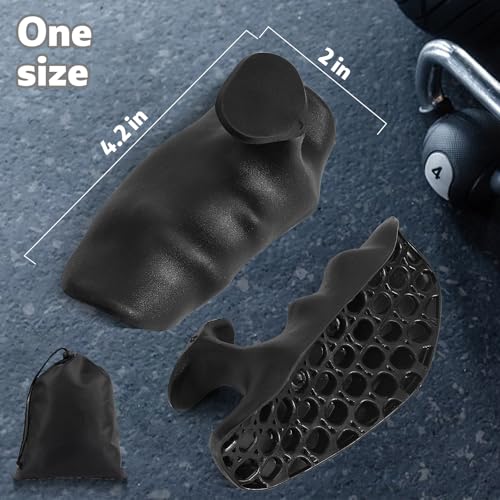 Rubber Gym Grips for Weightlifting - Ergonomic Hand Protection