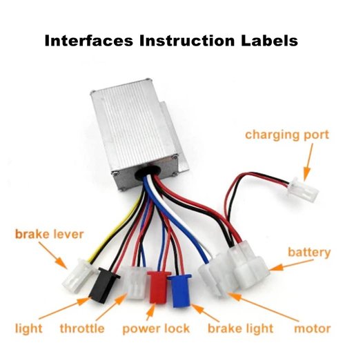 Electric Brushed Motor Speed Controller, 24V 250W Motor Controller Box for Electric Scooter