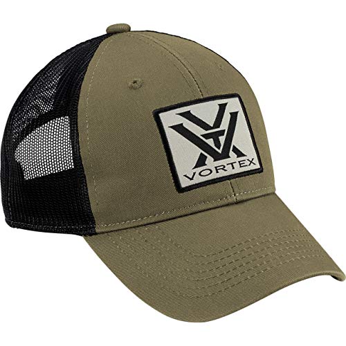 Vortex Patch Logo Snapback Cap - One Size Olive Adjustable Hat