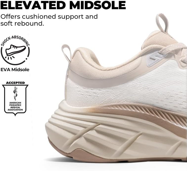 NORTIV 8 Women's Walking Shoes - Comfortable Cushion Sneakers for Gym & Sports | Breathable Non-Slip Design