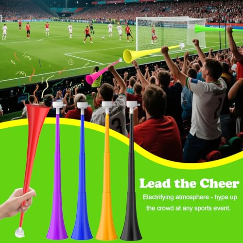 24-Inch Collapsible Vuvuzela Noise Maker - Green Stadium Horn