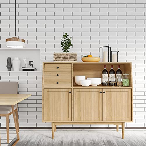 CRE8TIVE Thick Brown Wood Contact Paper Peel and Stick Wood Wallpaper 12"x80" Textured Removable Self Adhesive Wood Grain Contact Paper for Countertops Waterproof Wood Vinyl Wrap for Kitchen Cabinets