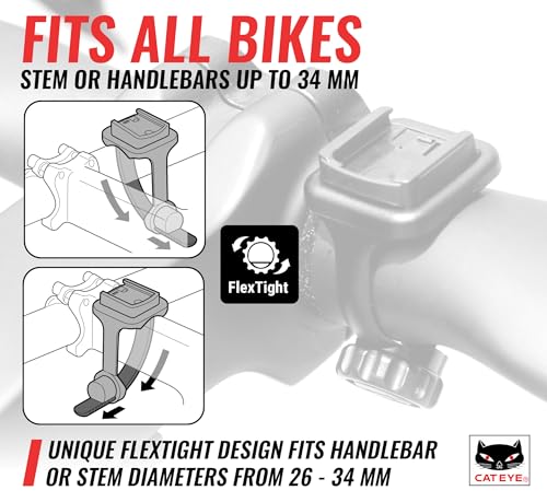 Cycling Computer Mount Kit - FlexTight Installation for All Bikes
