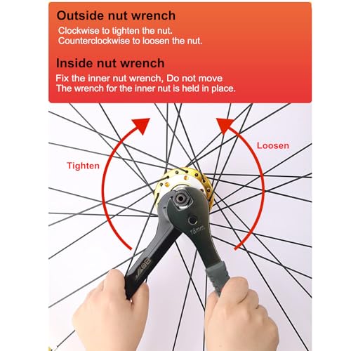 7-Piece Bicycle Cone Wrench Set (13-19mm) - Bike Hub & Wheel Axle Tools