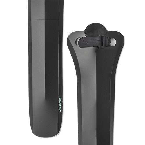 Ass Savers - Fendor Bendor - Rear Mudguard for Bicycles, Big Size for Gravel or MTB Tires, Tire Widths 32-55mm, Lightweight, Easy to Install, Excellent Coverage, Swedish Design, Black