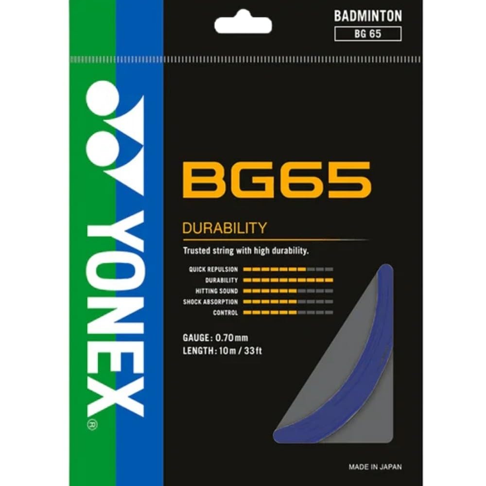 YONEX BG 65 Badminton String - Royal Blue