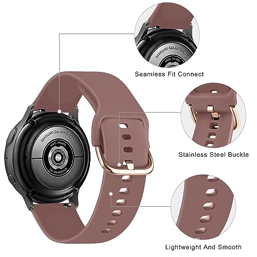 20mm Quick Release Soft Silicone Replacement Strap - Smoke Violet / Large