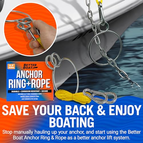 Marine Grade Anchor Retrieval System with Buoy Ball for Boats