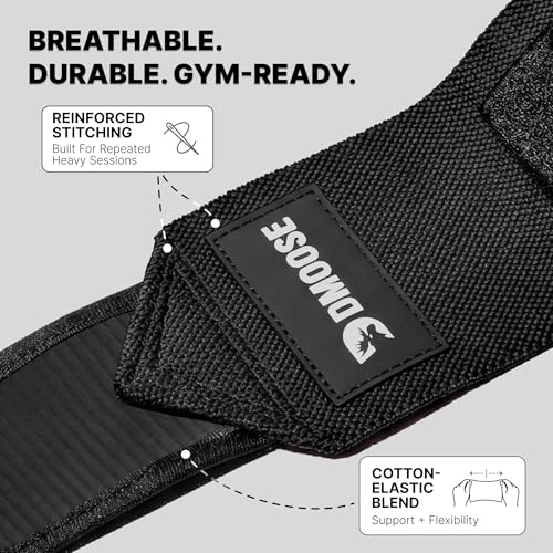 Adjustable Elbow Wraps for Weightlifting - One Size Black