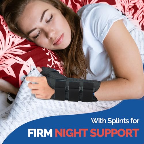 Thumb Spica Splint Wrist Brace for Carpal Tunnel & De Quervain's - Right Hand, Small/Medium