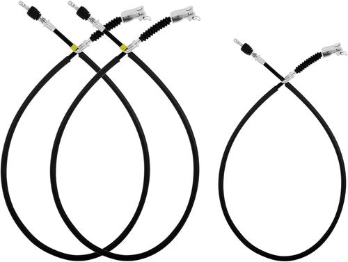 CLUBRALLY 3 PCS Dual Brake Cable Kit, Stainless Steel Core Cable Applicable to Yamaha Ydre/Drive Electric Golf Cart 2014-2020 OEM#JW9-F6341-10-00/JW9-F6341-11-00, JW9-F6351-10-00/JW9-F6351-11-00