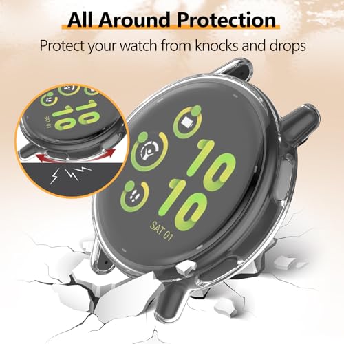 Soft TPU Screen Protector Case for Garmin Vivoactive 5 - Clear