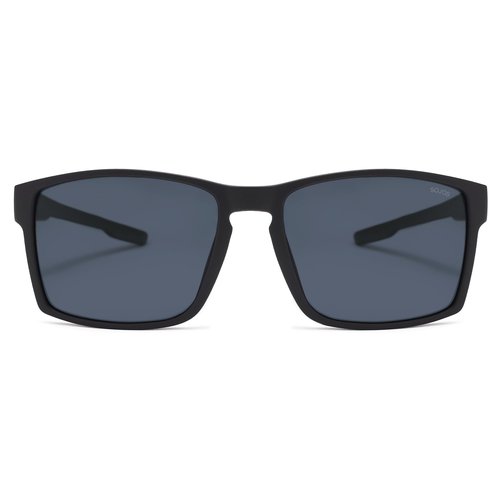 SOJOS Polarized Sunglasses for Driving, Outdoor Sports - Square UV Protection Shades Men Women, Matte Black/Grey