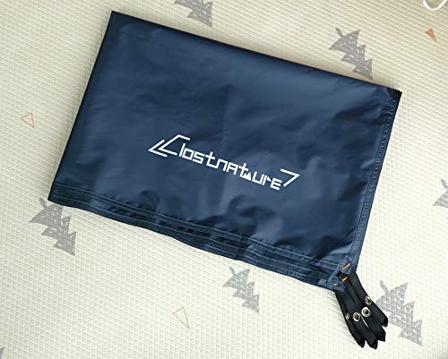 Clostnature Black 120'' x 96'' Tent Footprint Ground Cloth – Heavy Duty Waterproof Tarp