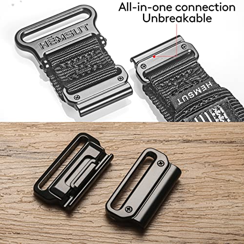 22MM Rugged Nylon Watch Band for Garmin Fenix/Forerunner - Black