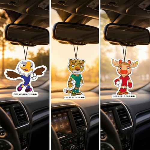 FIFA World Cup 2026 Air Freshener Set - 3 Mascots with Scents