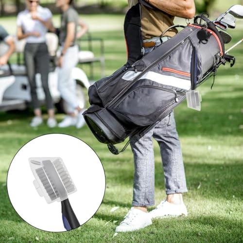 Retractable Golf Club Cleaning Brush with Carabiner - 3-in-1 Tool