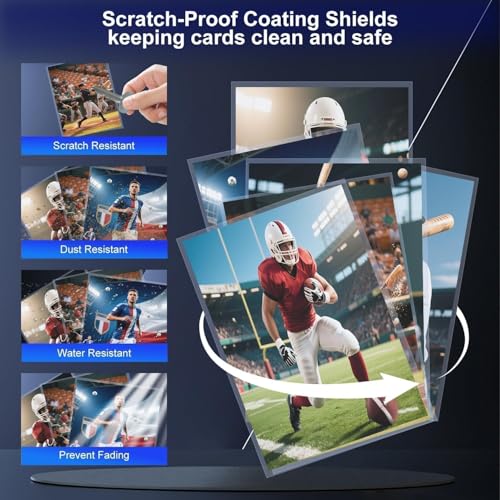 500 Soft Penny Card Sleeves - Clear Plastic Protectors for TCG & Sports