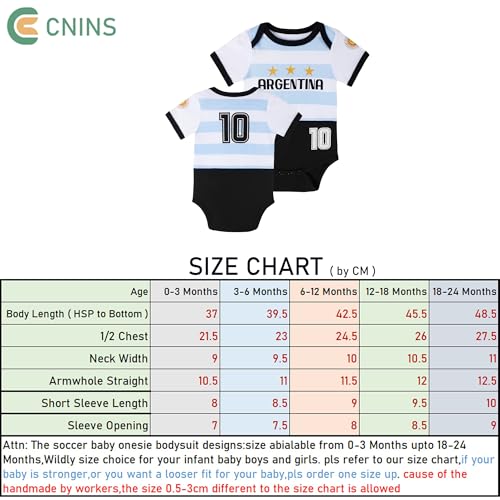Soccer-Themed Baby Bodysuit 3-6 Months - Sporty Infant Onesie