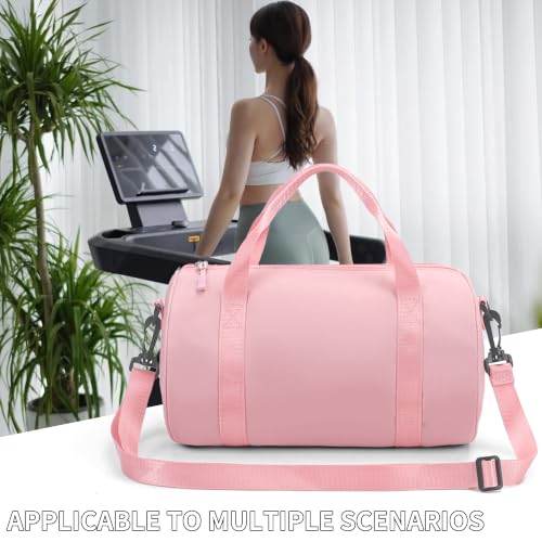 Pink Mini Ballet Dance Bag 10L Lightweight Gym Duffle with Crossbody Strap