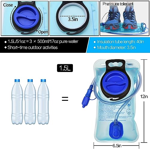 1.5L Hydration Bladder with Large Opening for Cycling & Hiking