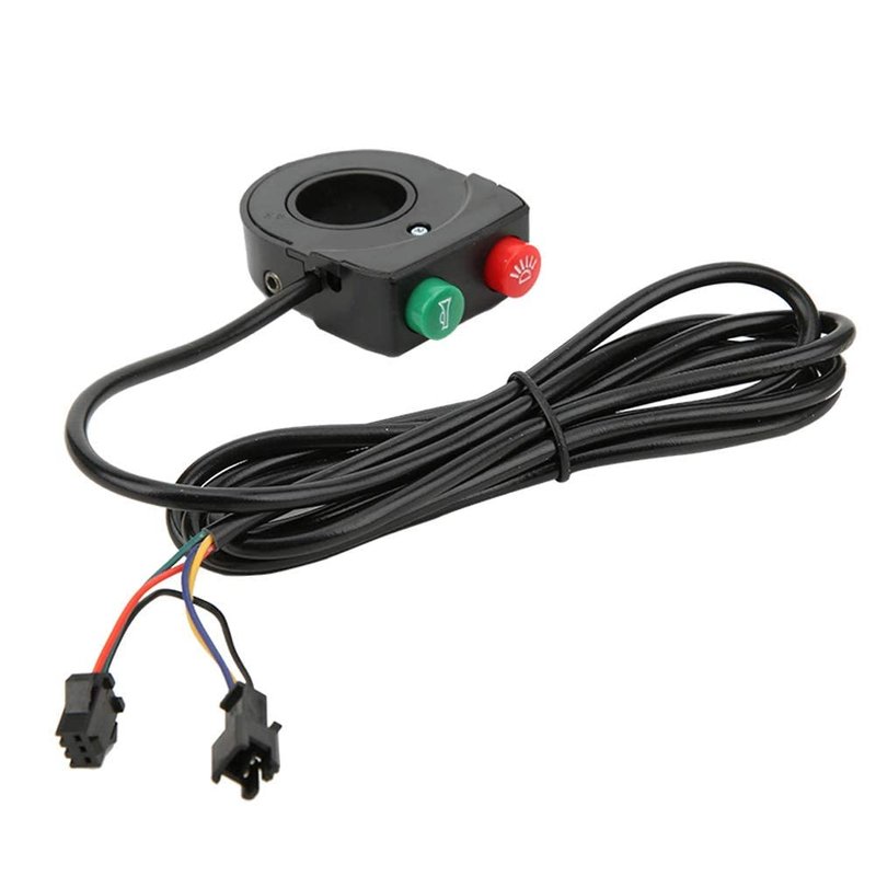 VGEBY 2 in 1 Push Button Switch Motorcycle Handlebar Headlight Switch Handle Scooter Electric