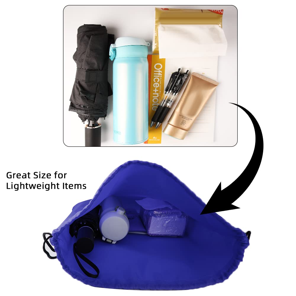 GoodtoU Drawstring Bags - 20 Pcs Cinch Gym Sackpacks for Women & Men, Blue