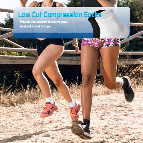 Iseasoo Copper Ankle Compression Socks for Men & Women 5 Pairs