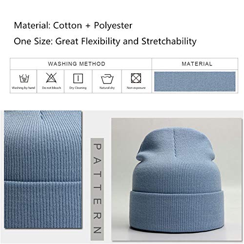 Unisex Adult Knit Beanie Cap - Warm Snug Hat - Red