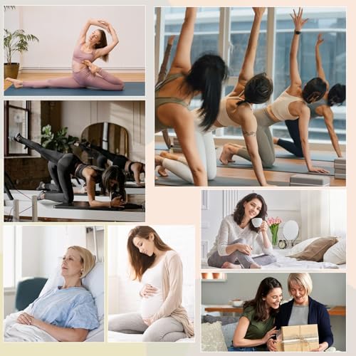 Grippy Pilates Socks for Women - 3 Pairs White Non-Slip Yoga Socks