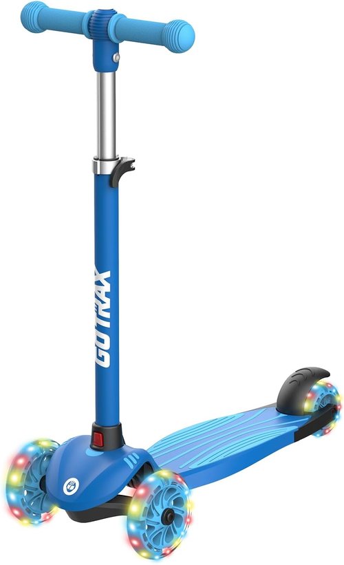 Gotrax KS1 Kids Kick Scooter - LED Lighted Wheels, Adjustable Height, Anti-Slip Deck | For Ages 2-8, Up to 110 Lbs