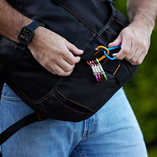 Lightweight Carabiner Clips Set - 6 Assorted Colors