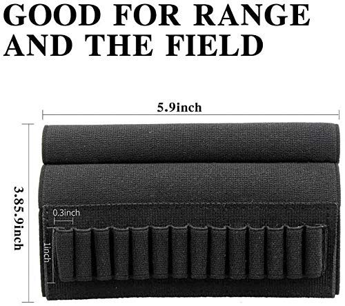 Hunting Buttstock Ammo Holder for 14 Rounds 5.56mm/.22/.223/.204