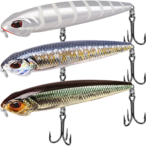 TRUSCEND E3-3.5" 0.4oz Floating Popper Lure for Freshwater & Saltwater Bass Pike