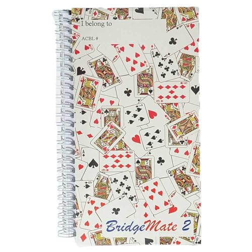 SevenNotrump Bridge Score Book with Card Cover - 50 Double-Sided Sheets for Duplicate Game Tracking