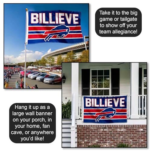 Buffalo Bills 3x5 Team Flag - Officially Licensed NFL Fan Banner