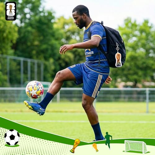 FIFA 2026 World Cup Trophy Plush Backpack Charm - 4.7 Inch Soccer Pendant