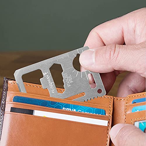 11-in-1 Survival Credit Card Multitool - Tactical Wallet Tool - Variation 1