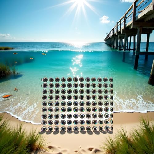 300 Pcs 6mm Silver Holographic Fishing Lure Eyes - DIY Fly Tying