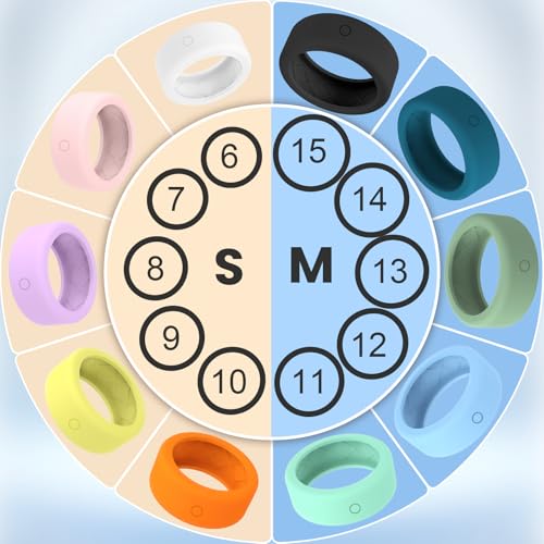 Smart Ring Protector Cover - 12-Pack Anti-Scratch, Multicolour S(5/6/7/8/9/10)