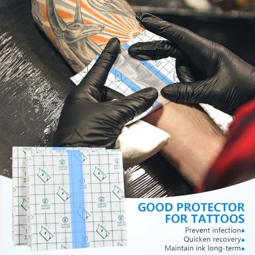 Transparent Waterproof Adhesive Bandages - 50 Sheets, 4x4 Inch