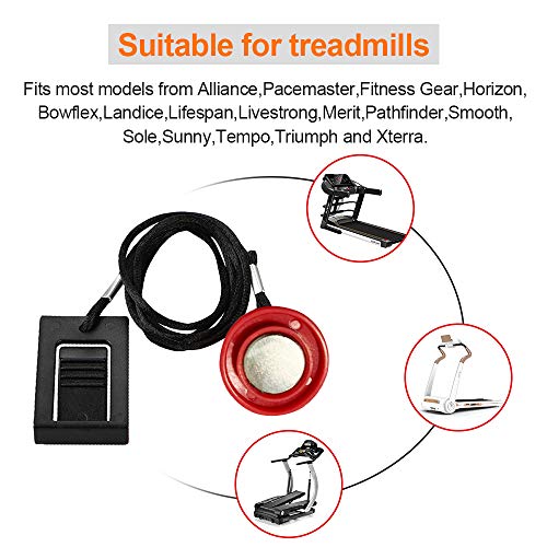 Universal Magnetic Treadmill Safety Key - Replacement Clip - Black