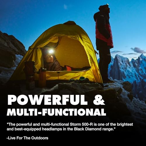 Rechargeable 500-Lumen Headlamp - BD Black, Dimmable Modes